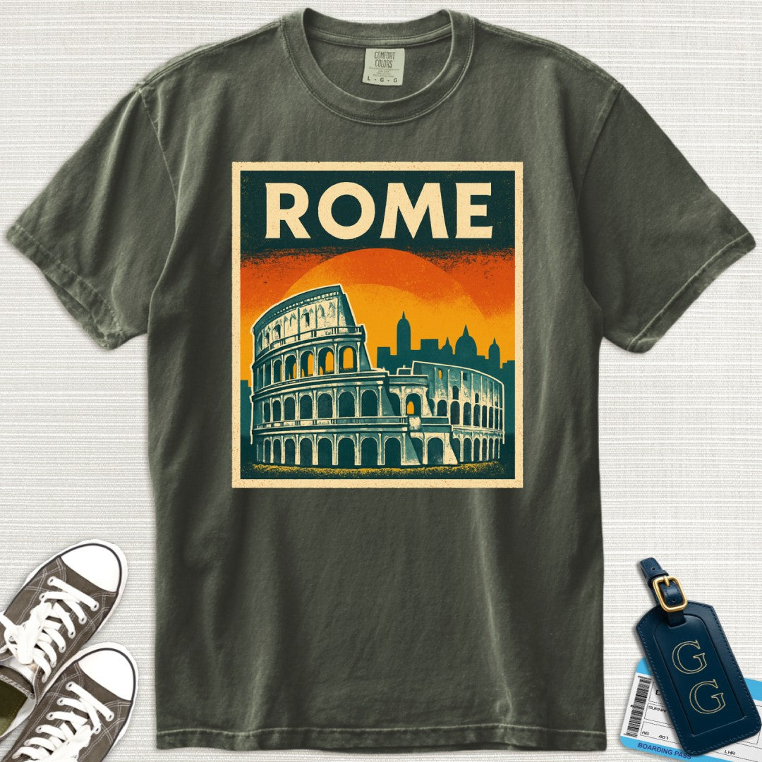 Rome Vintage Postcard T-Shirt