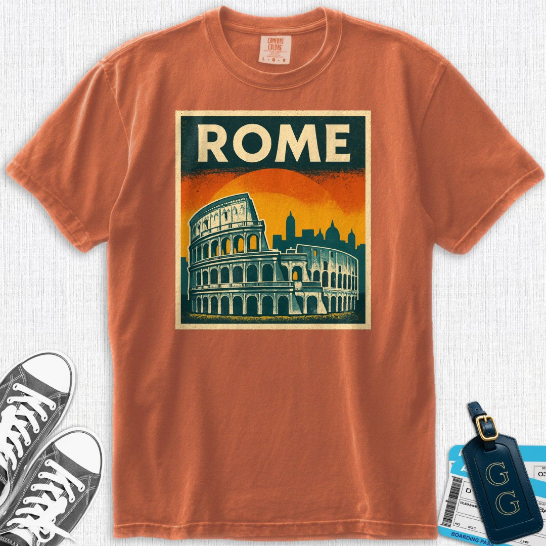 Rome Vintage Postcard T-Shirt