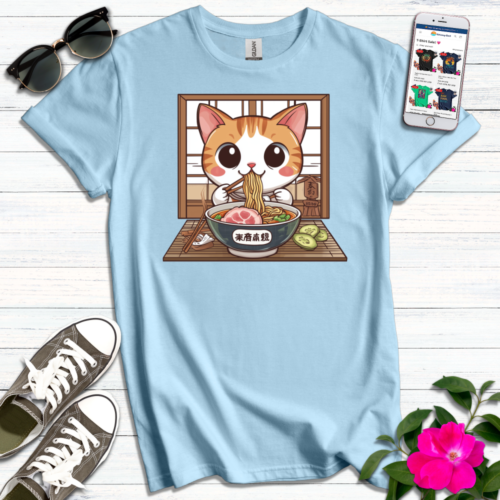 Cute Ramen Pawsitivity T-Shirt