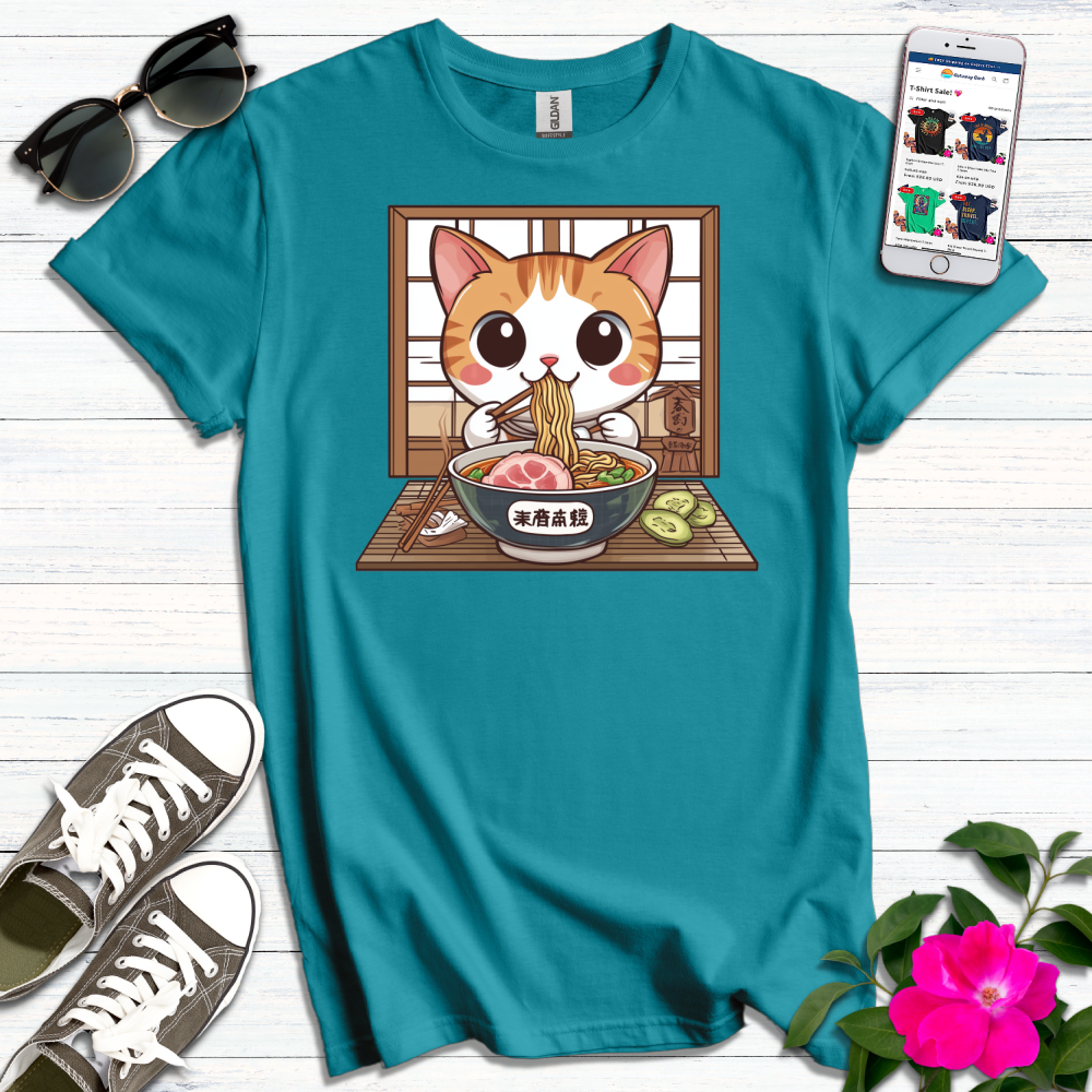 Cute Ramen Pawsitivity T-Shirt