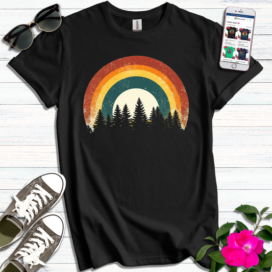 Retro Rainbow Pines T-Shirt