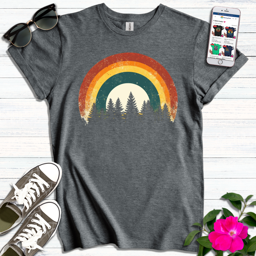 Retro Rainbow Pines T-Shirt