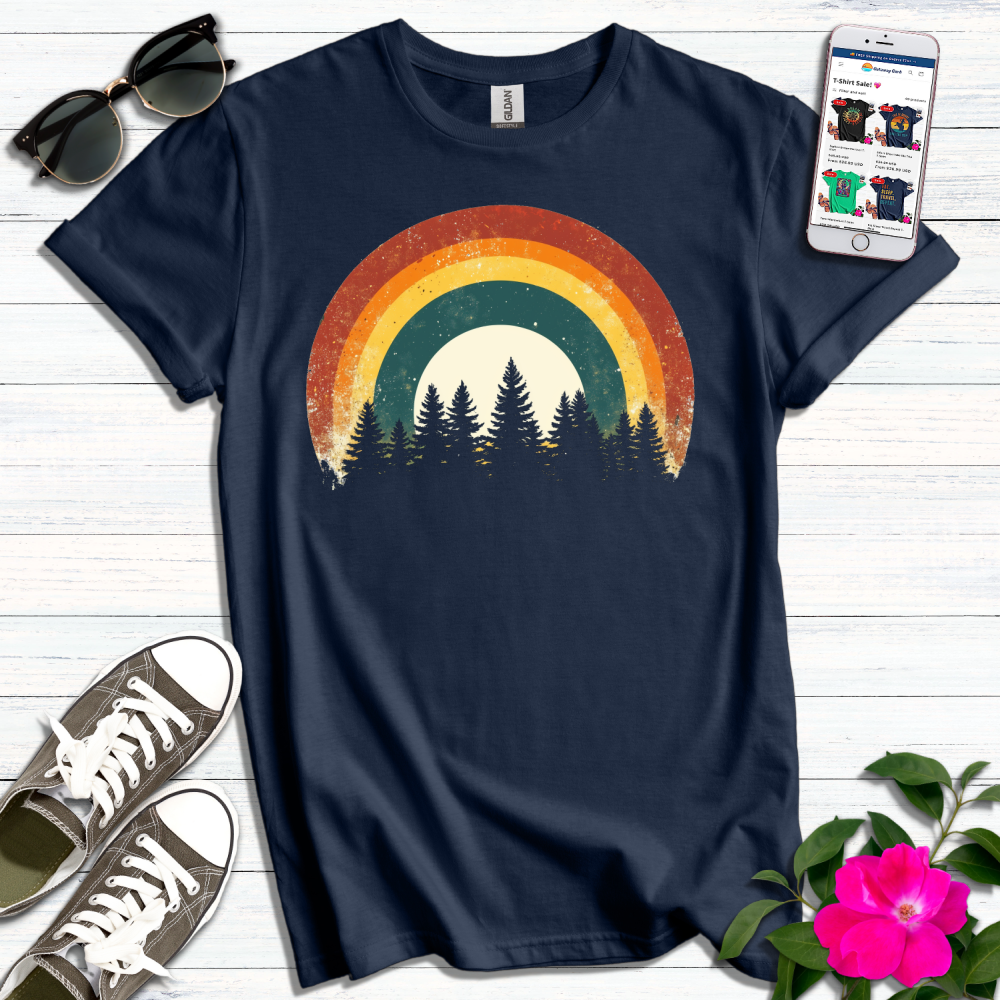 Retro Rainbow Pines T-Shirt