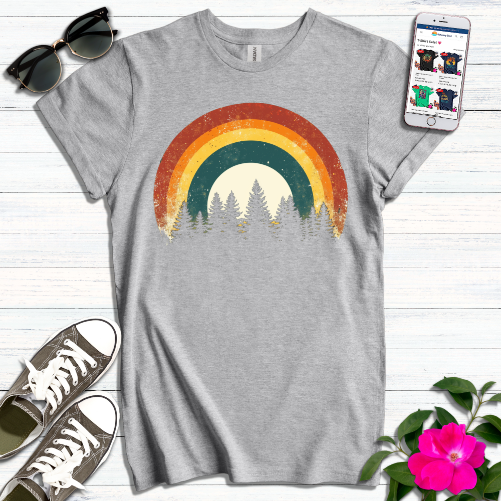 Retro Rainbow Pines T-Shirt