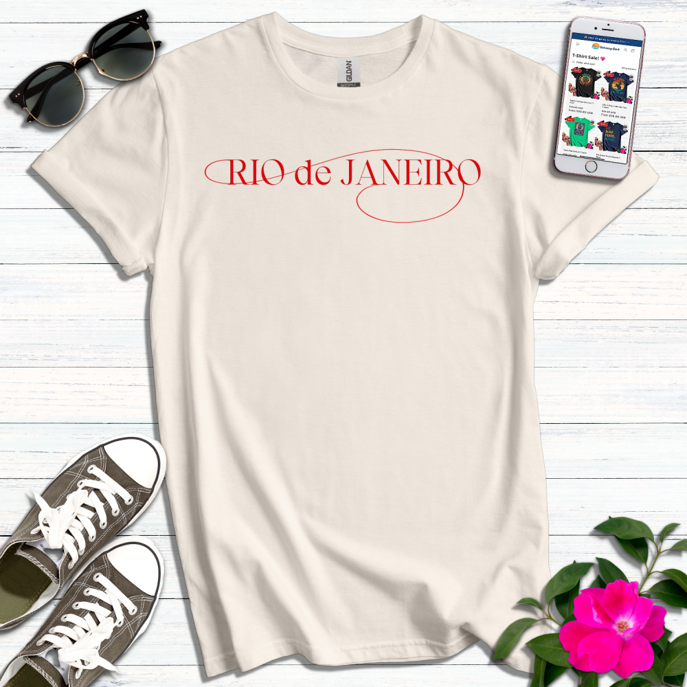 Rio de Janeiro Typography T-Shirt