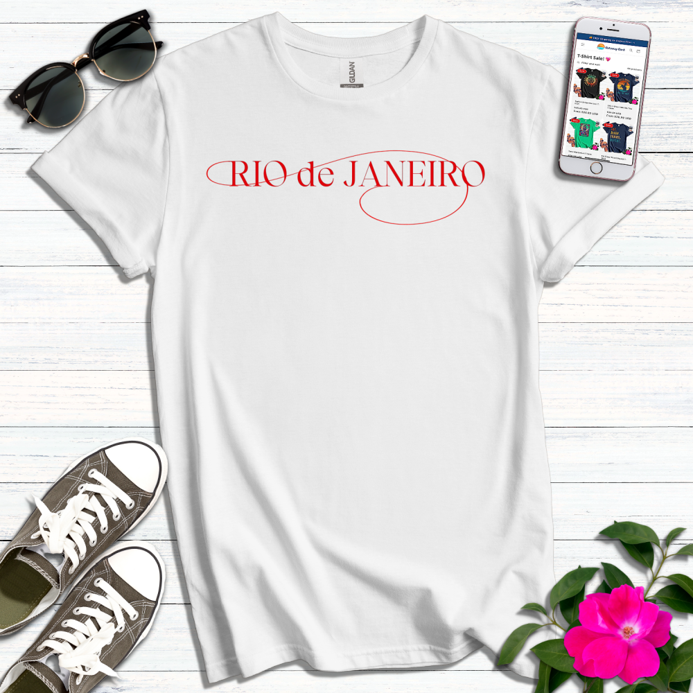 Rio de Janeiro Typography T-Shirt