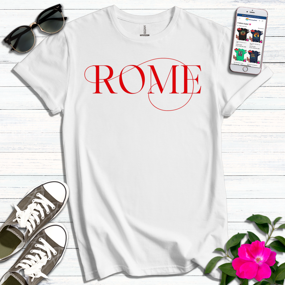 Rome Typography T-Shirt