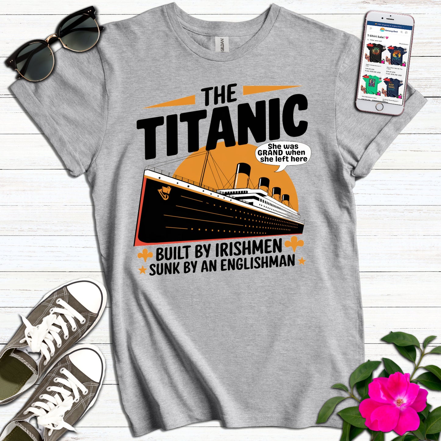 Funny Titanic Irishmen T-Shirt