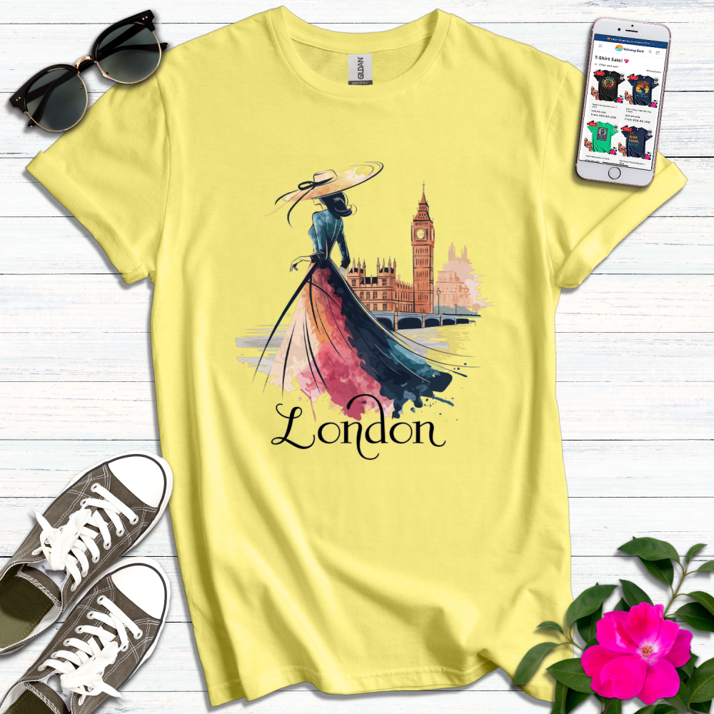 Stylish London Girl T-Shirt