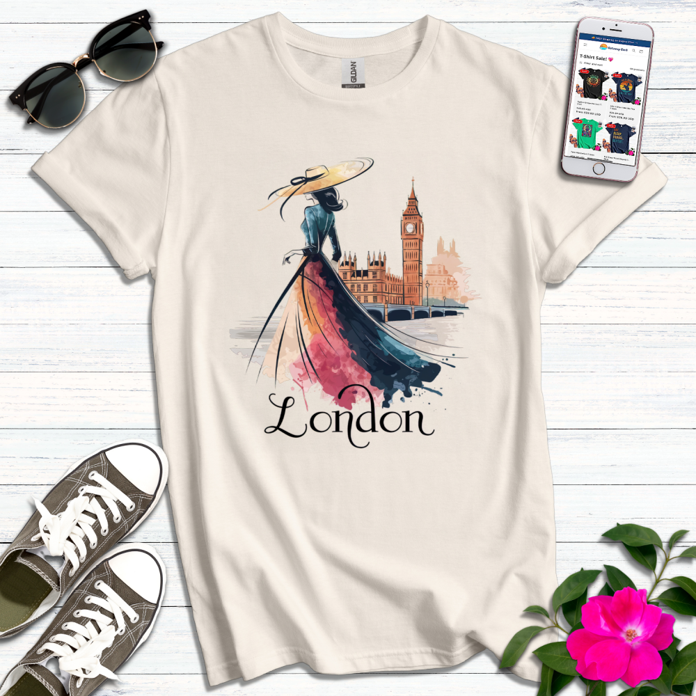 Stylish London Girl T-Shirt