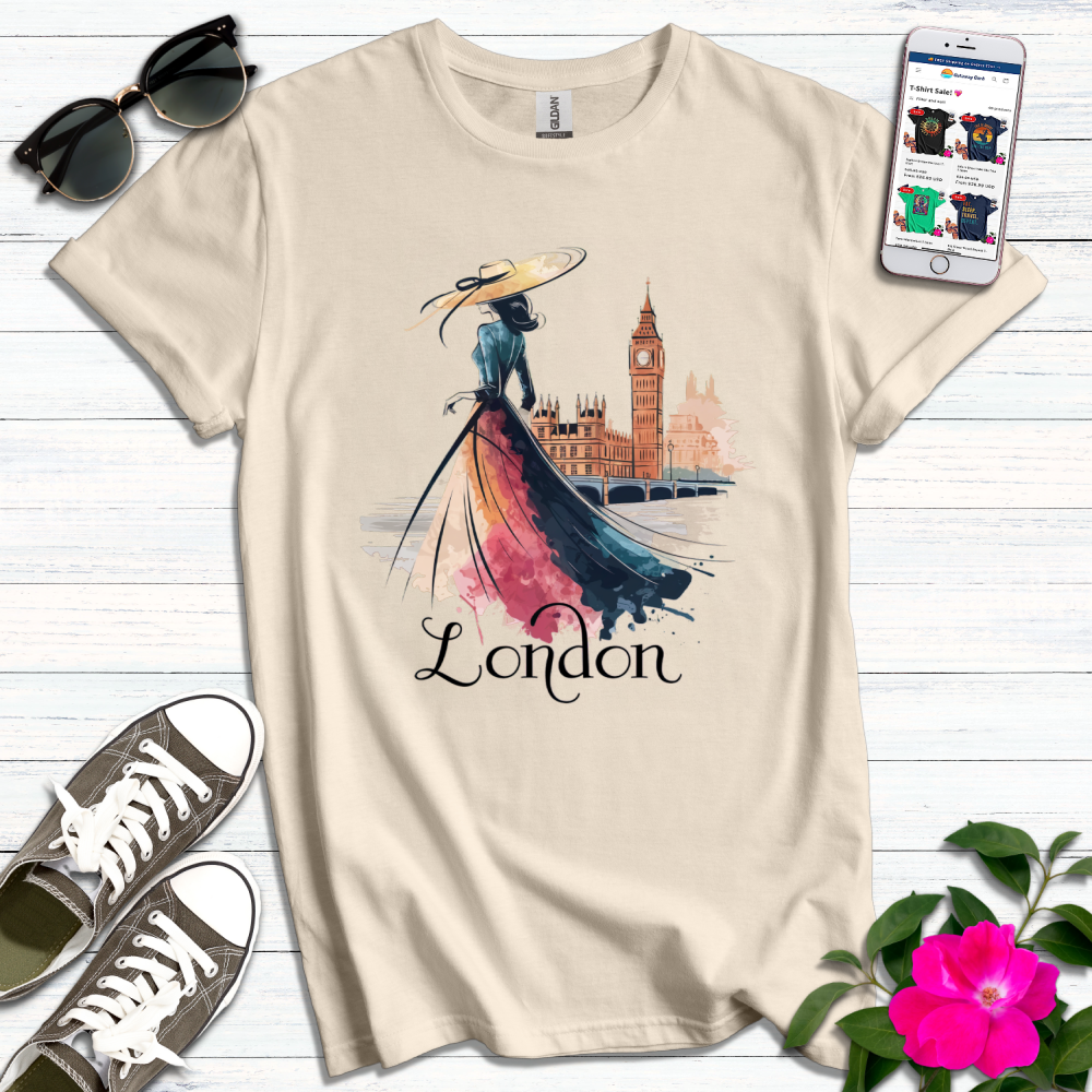 Stylish London Girl T-Shirt