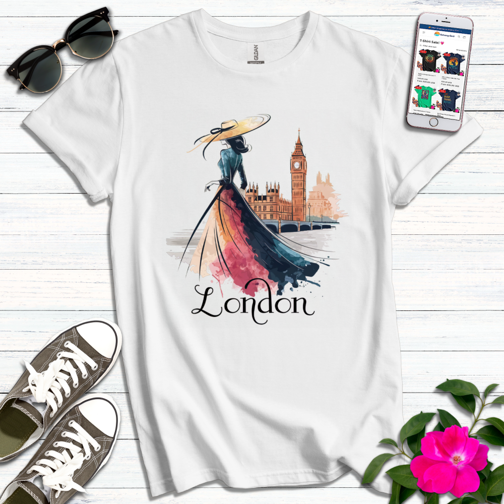 Stylish London Girl T-Shirt