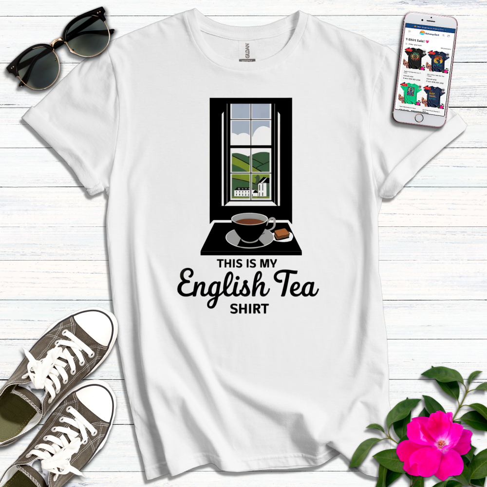 English Tea Window View T-Shirt