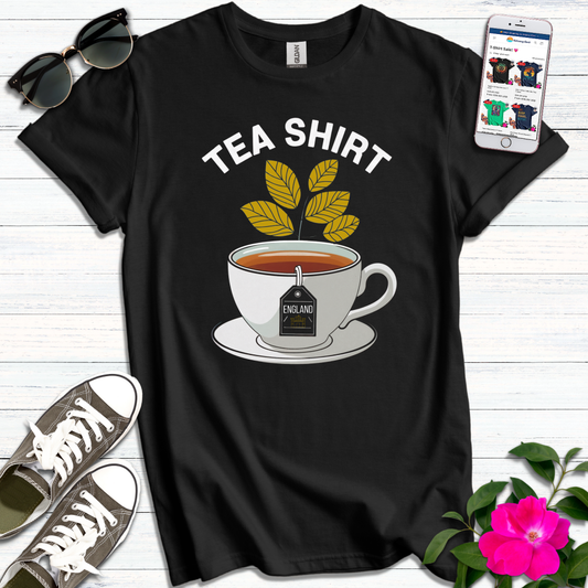 England Gold Tea Leaves T-Shirt