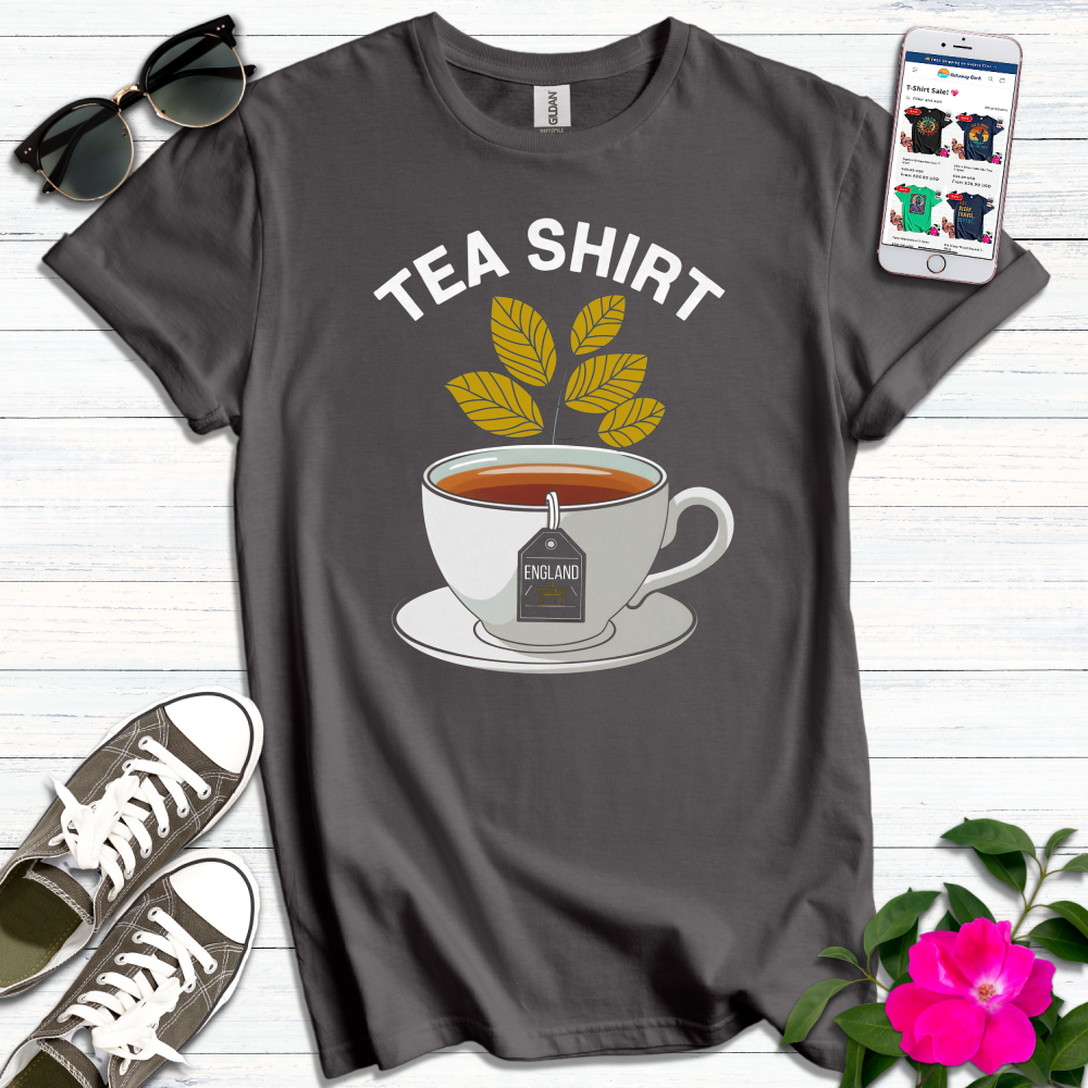 England Gold Tea Leaves T-Shirt