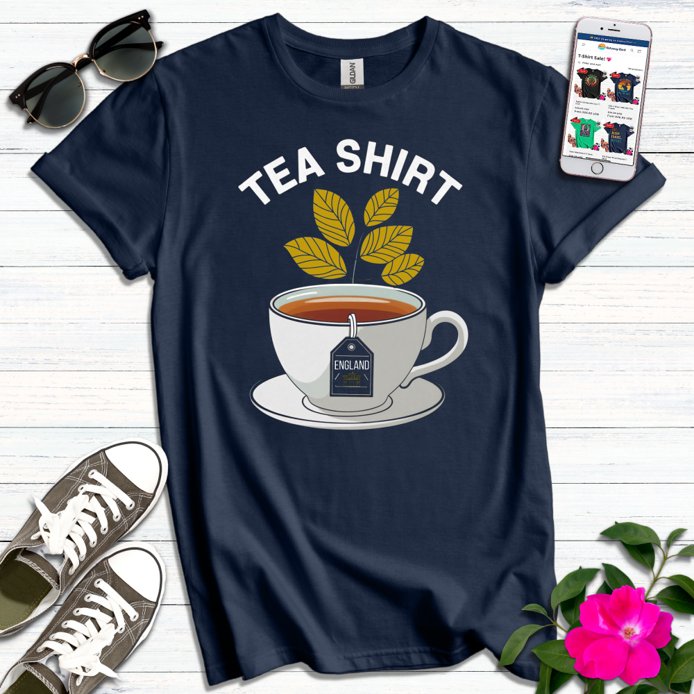 England Gold Tea Leaves T-Shirt