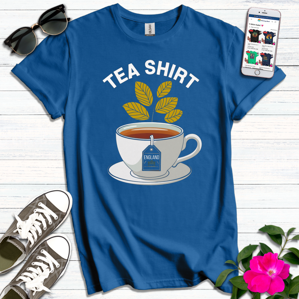 England Gold Tea Leaves T-Shirt