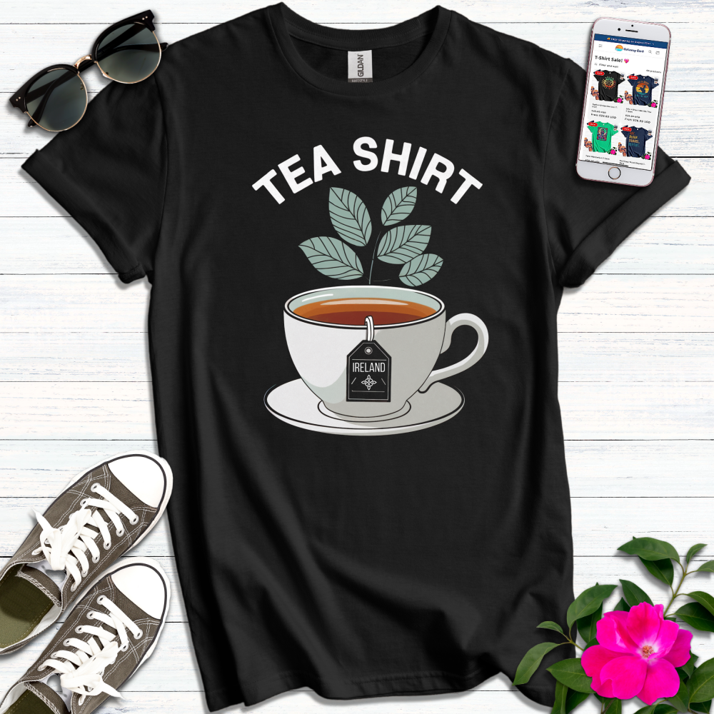 Tea Shirt Leaves Ireland T-Shirt