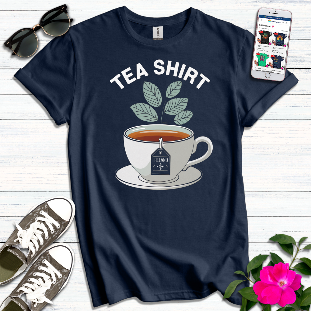 Tea Shirt Leaves Ireland T-Shirt