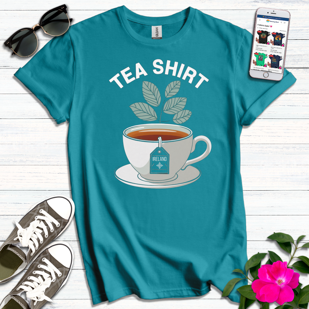 Tea Shirt Leaves Ireland T-Shirt