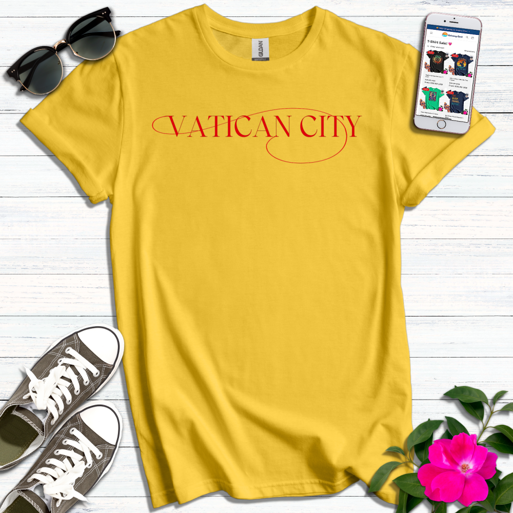 Vatican City Typography T-Shirt