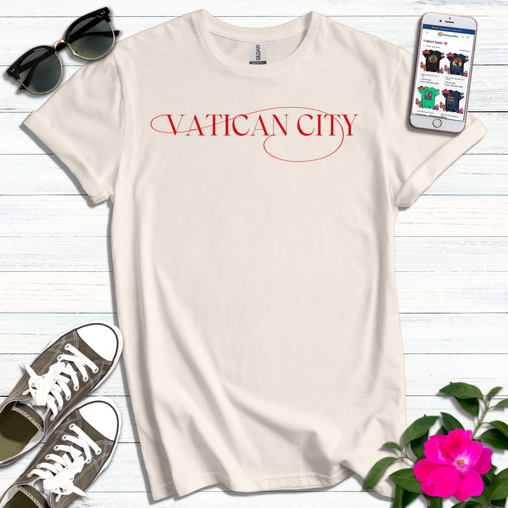 Vatican City Typography T-Shirt