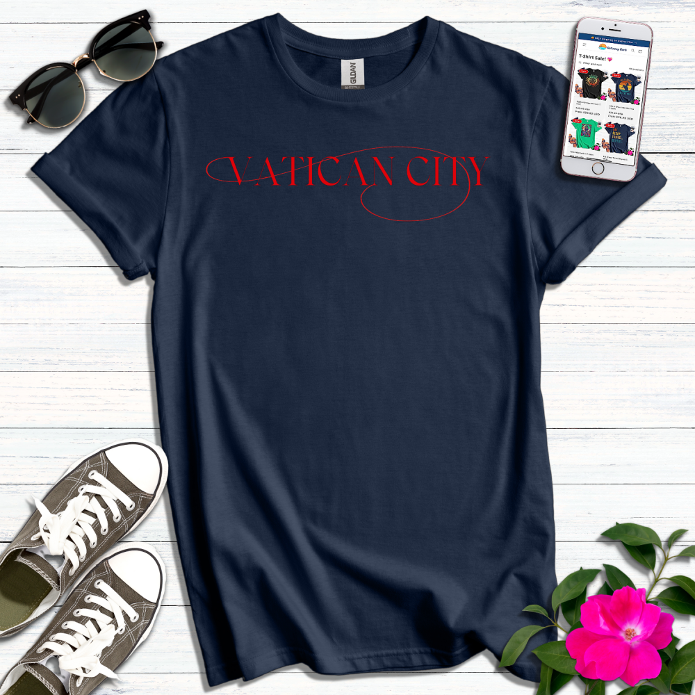 Vatican City Typography T-Shirt