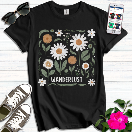 Wanderlust Boho Flowers T-Shirt