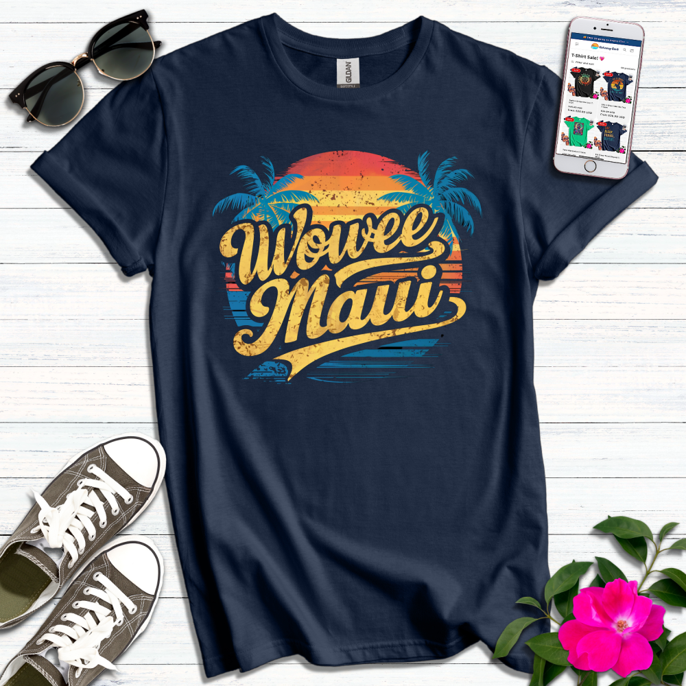 Wowee Maui Retro T-Shirt