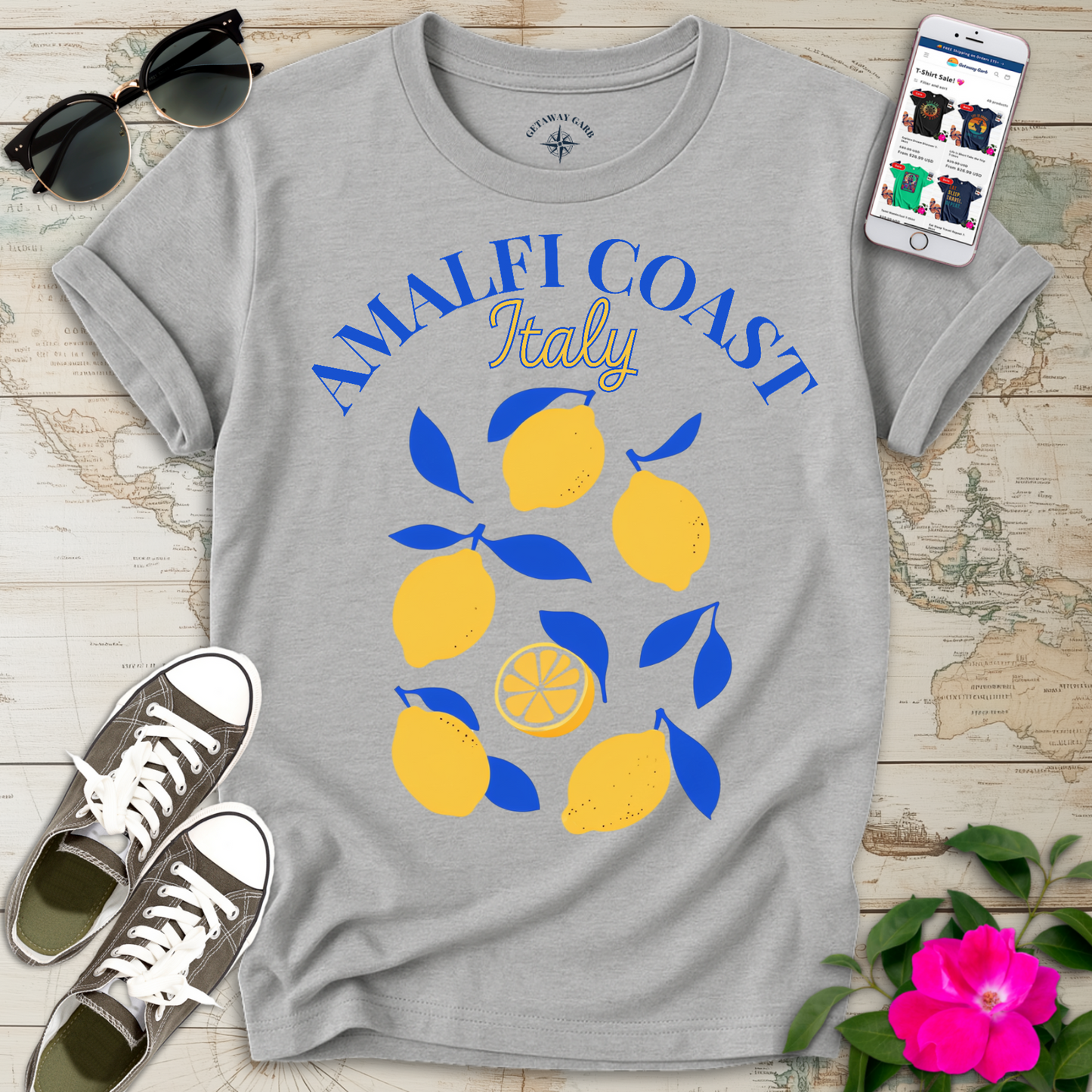 Cute Amalfi Coast Lemon T-Shirt