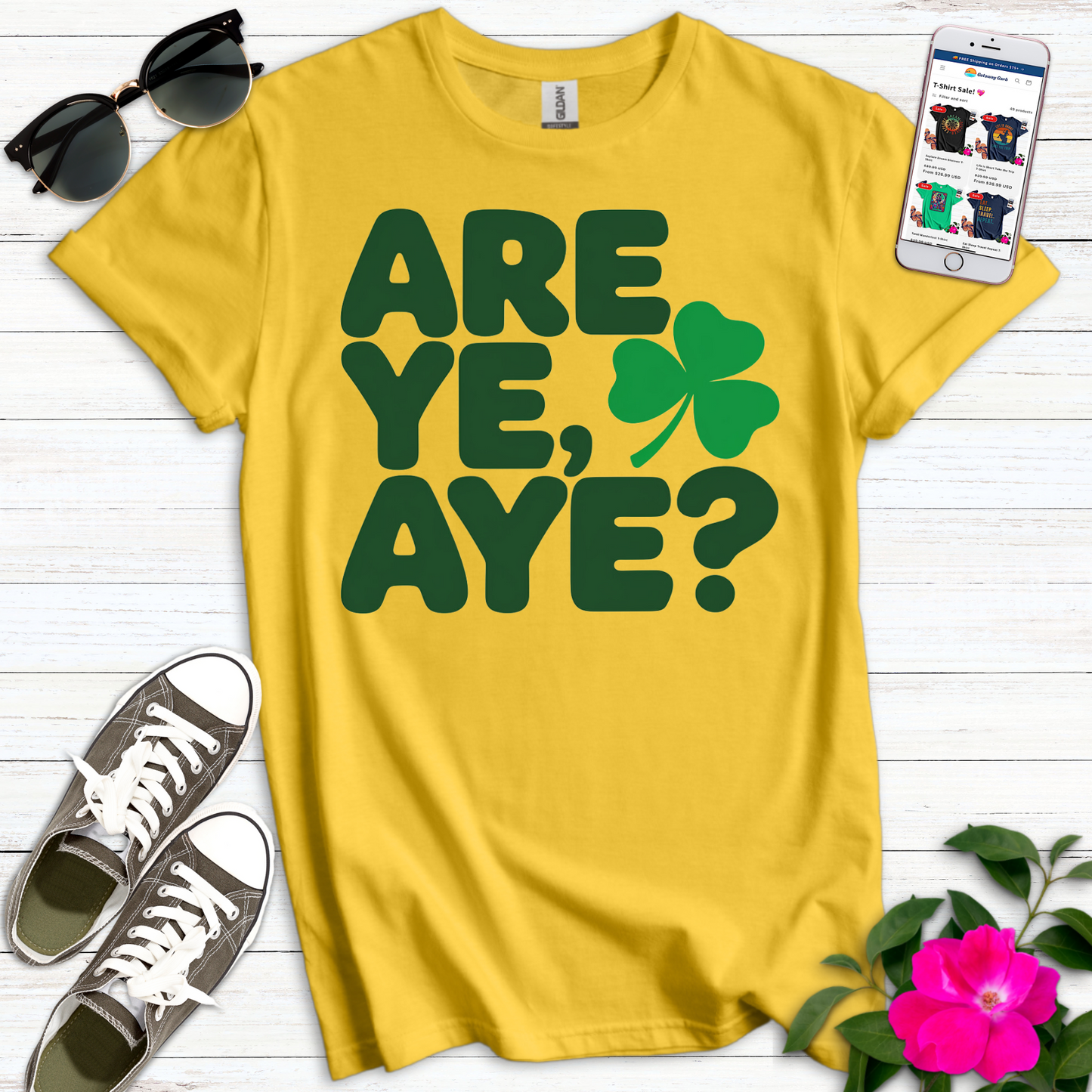 Are Ye Aye Shamrock T-Shirt