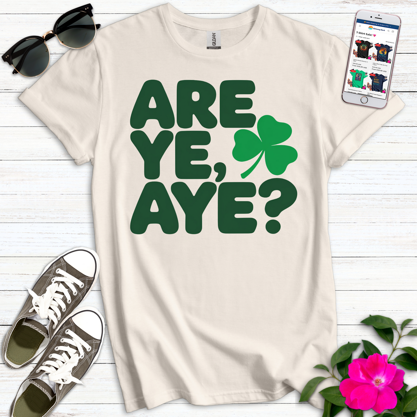 Are Ye Aye Shamrock T-Shirt