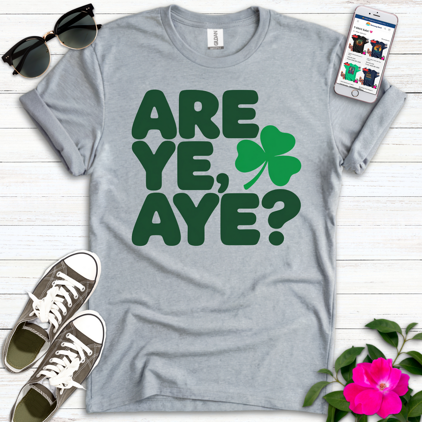 Are Ye Aye Shamrock T-Shirt