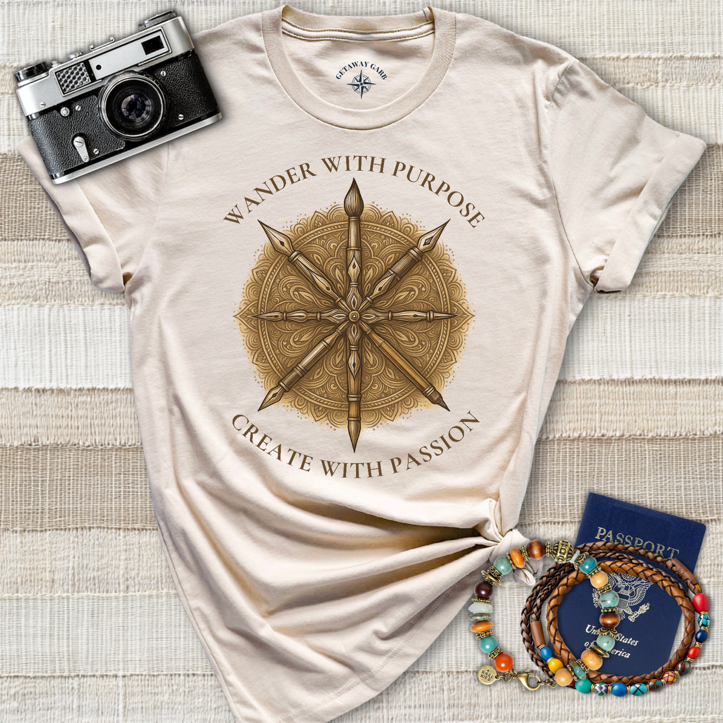 Wander Purpose Create Passion T-Shirt