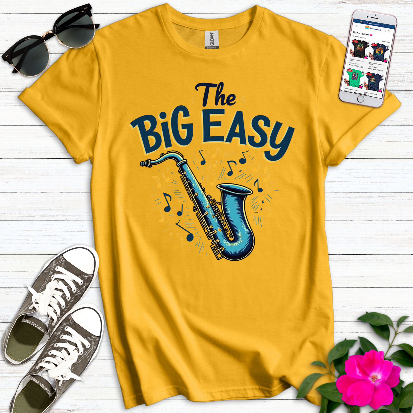 The Big Easy Sax T-Shirt