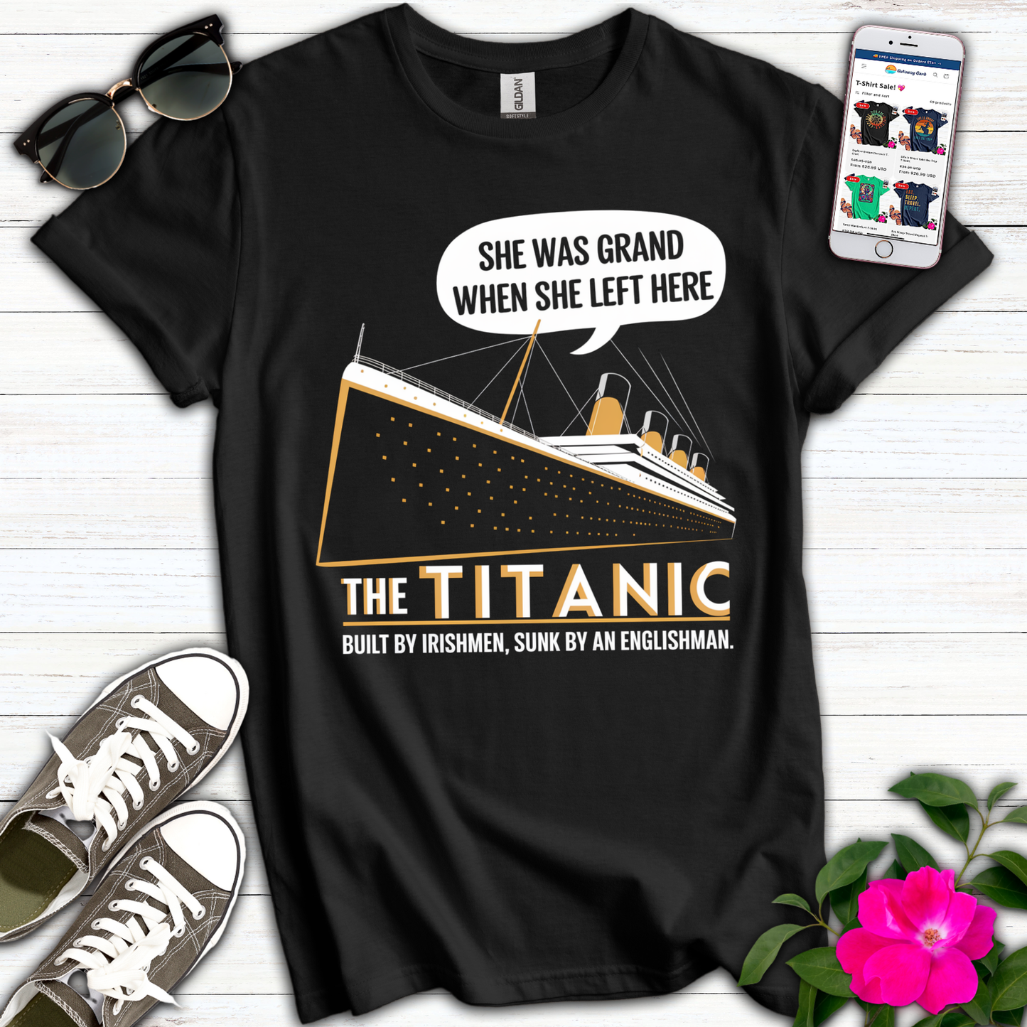 Funny Titanic Built Irishmen T-Shirt