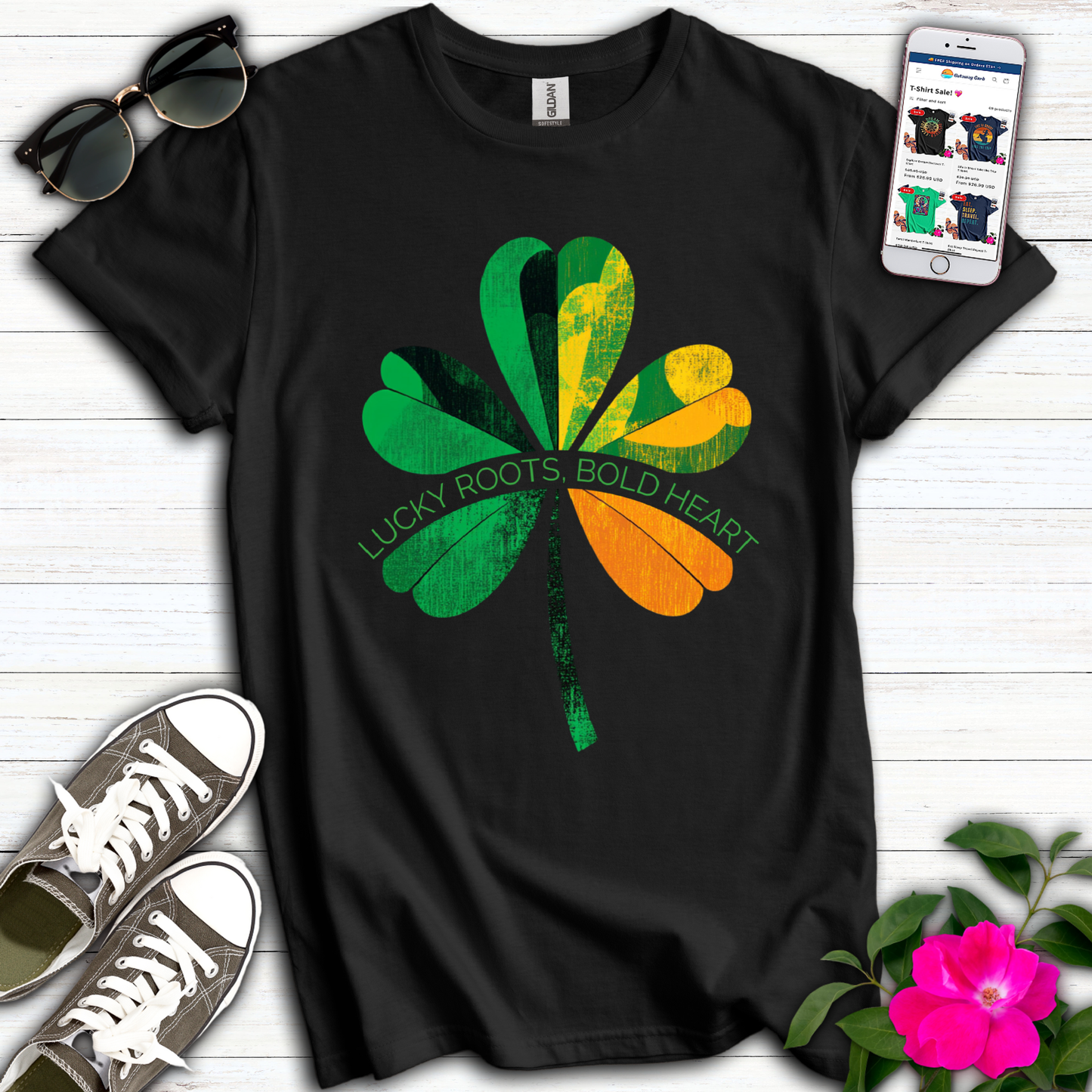 Lucky Roots Bold Heart T-Shirt