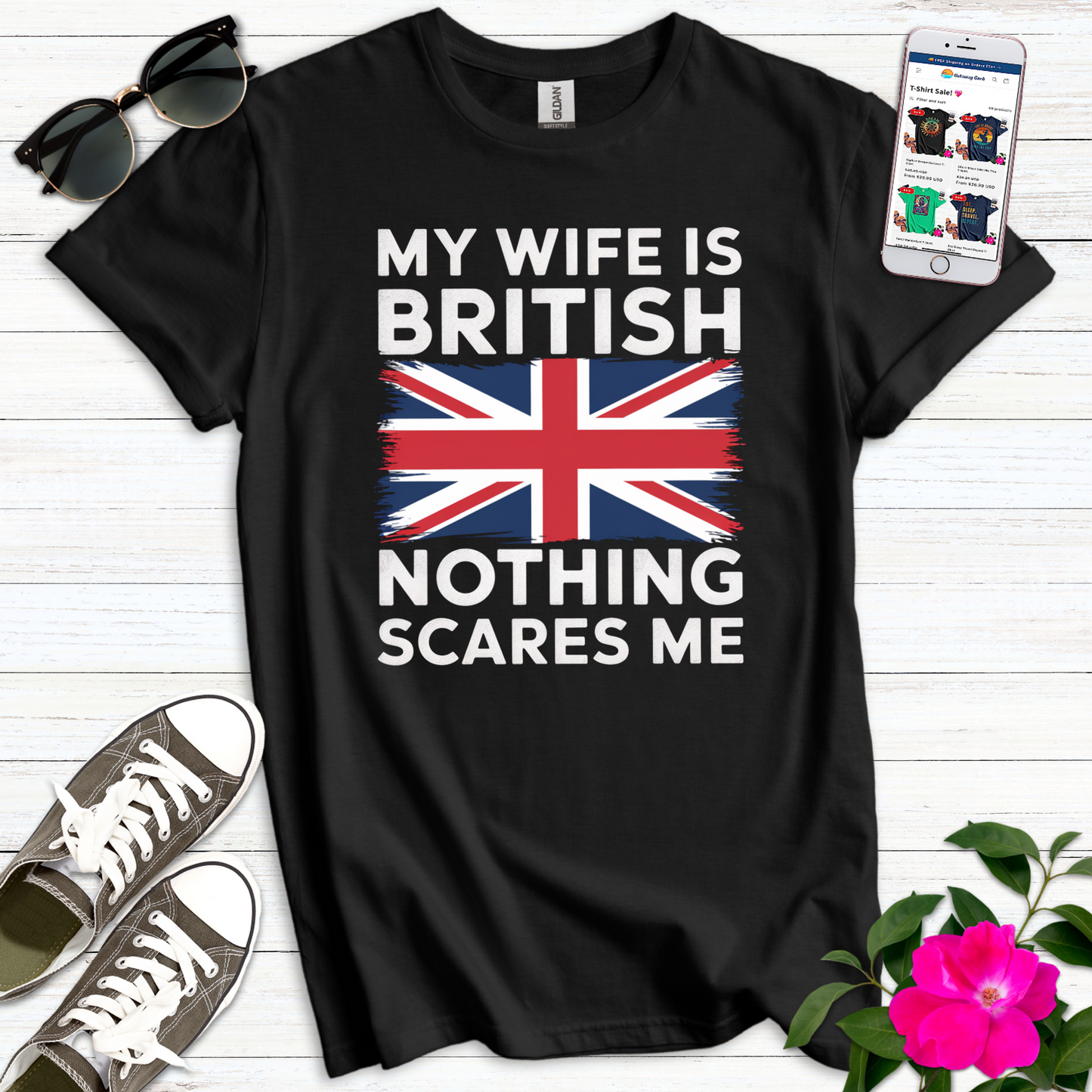 Funny British Wife T-Shirt