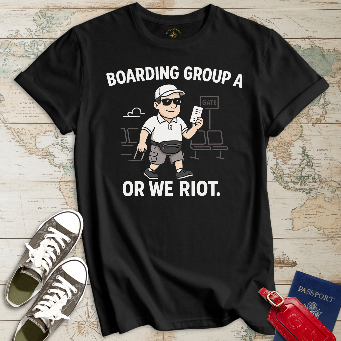 Boarding Group A or Riot T-Shirt