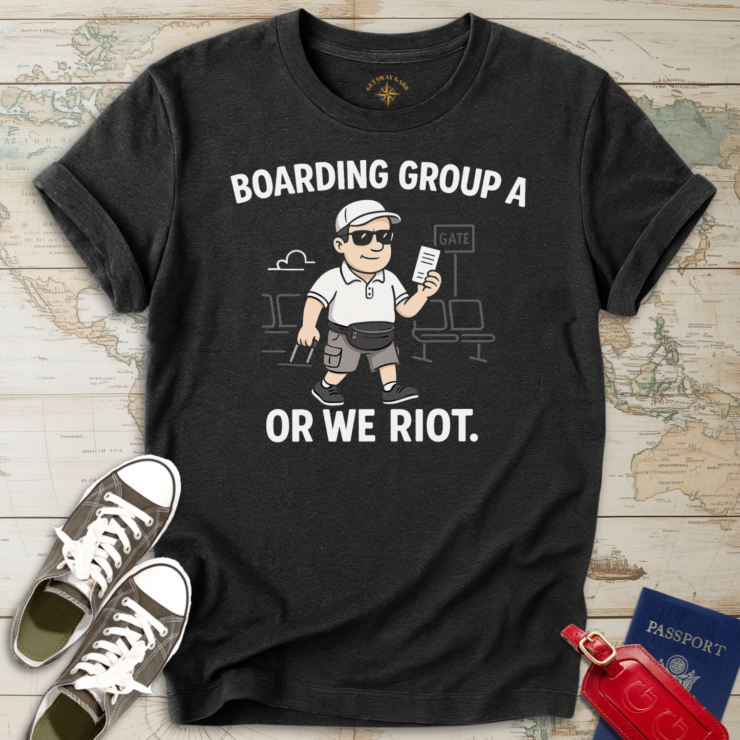 Boarding Group A or Riot T-Shirt