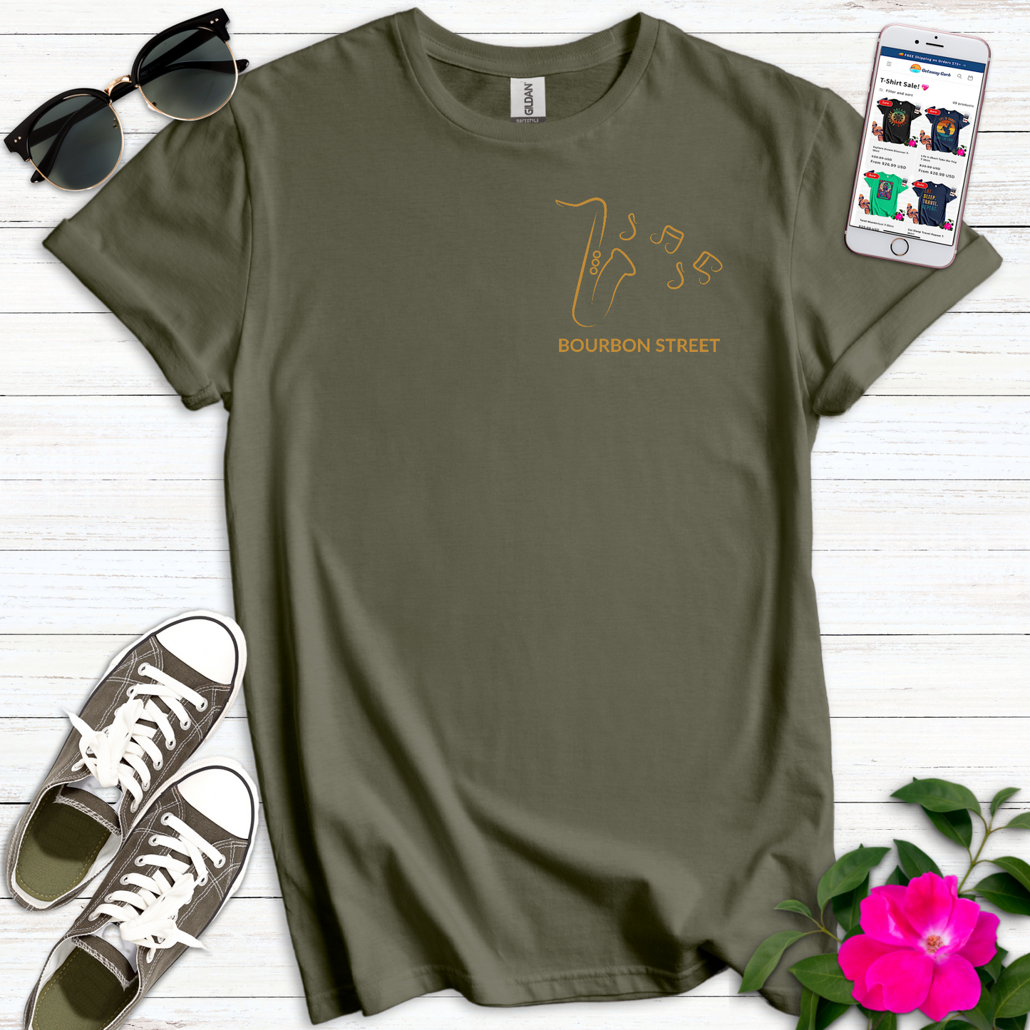 Trendy Minimalist Bourbon Street T-Shirt