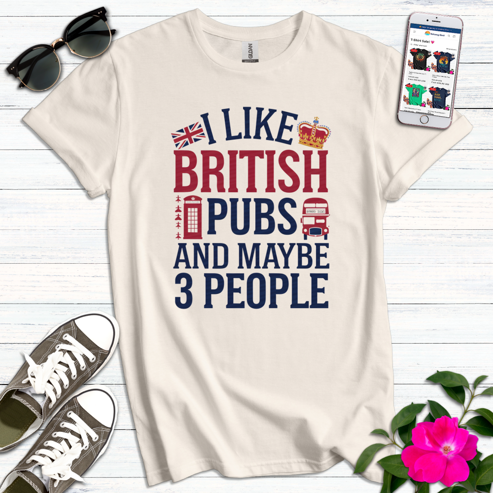 British Pubs 3 People T-Shirt