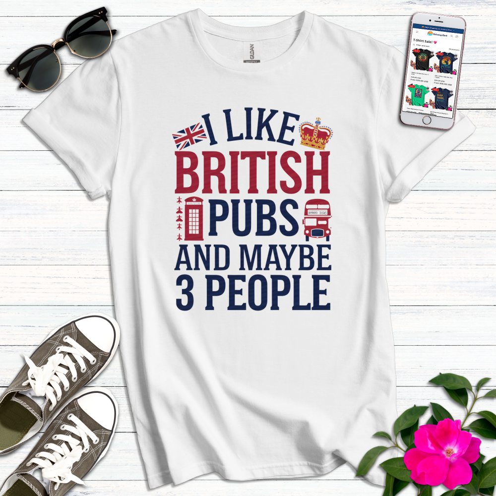 British Pubs 3 People T-Shirt