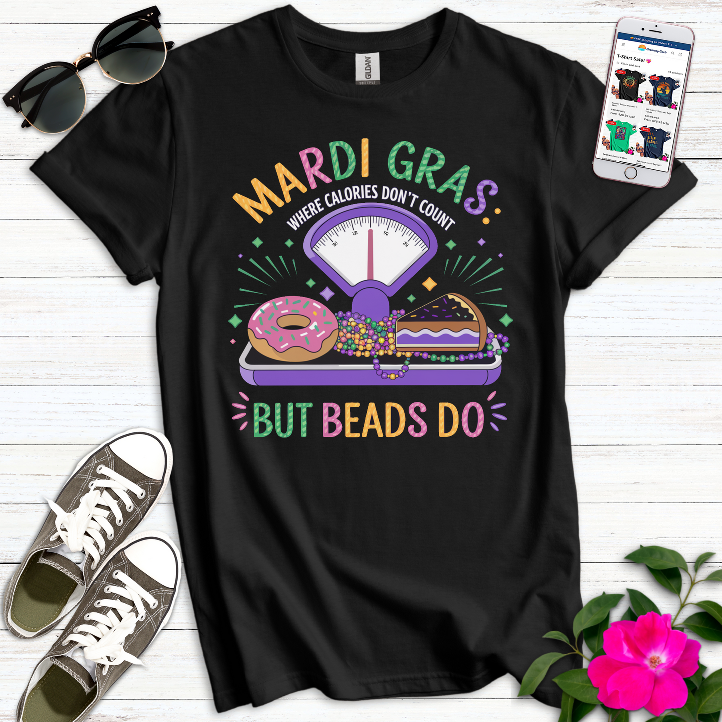 Mardi Calories Don't Count T-Shirt