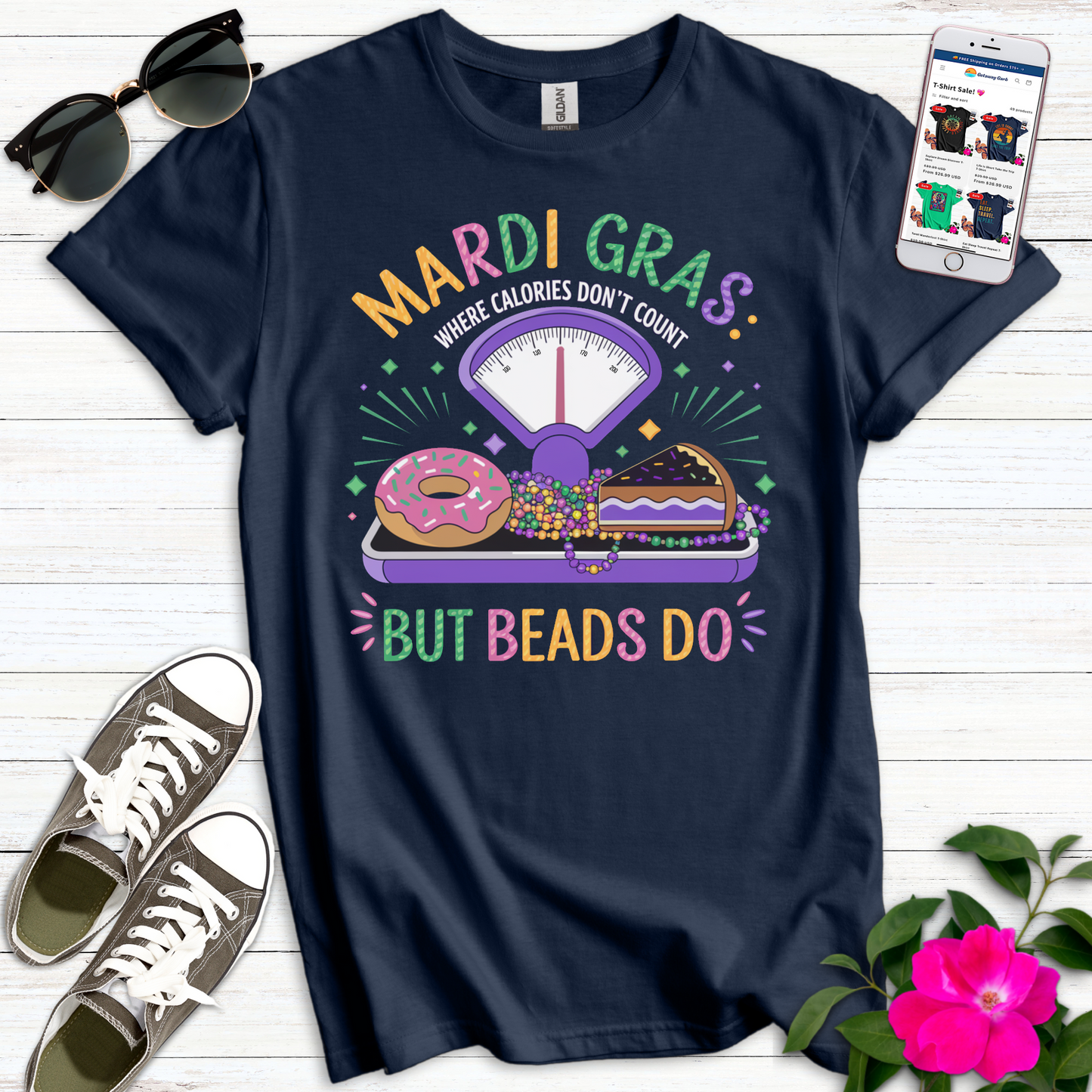 Mardi Calories Don't Count T-Shirt