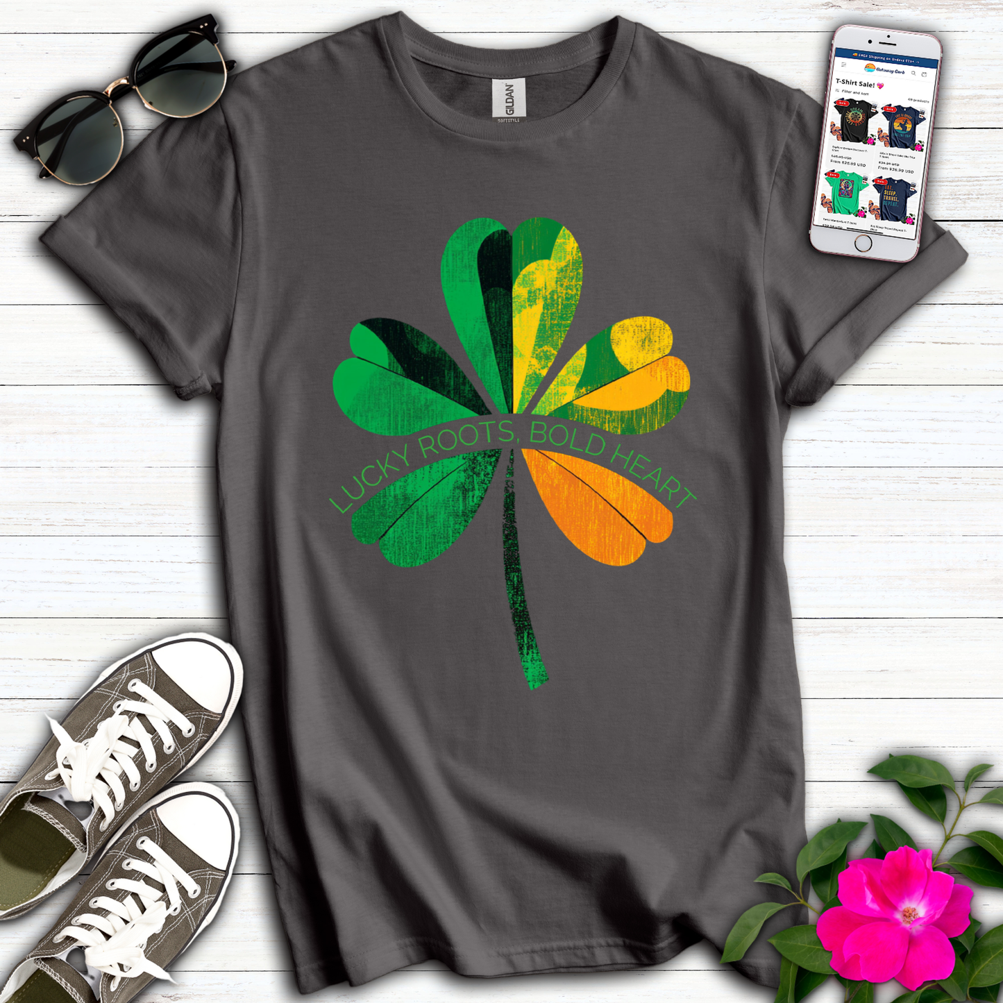 Lucky Roots Bold Heart T-Shirt