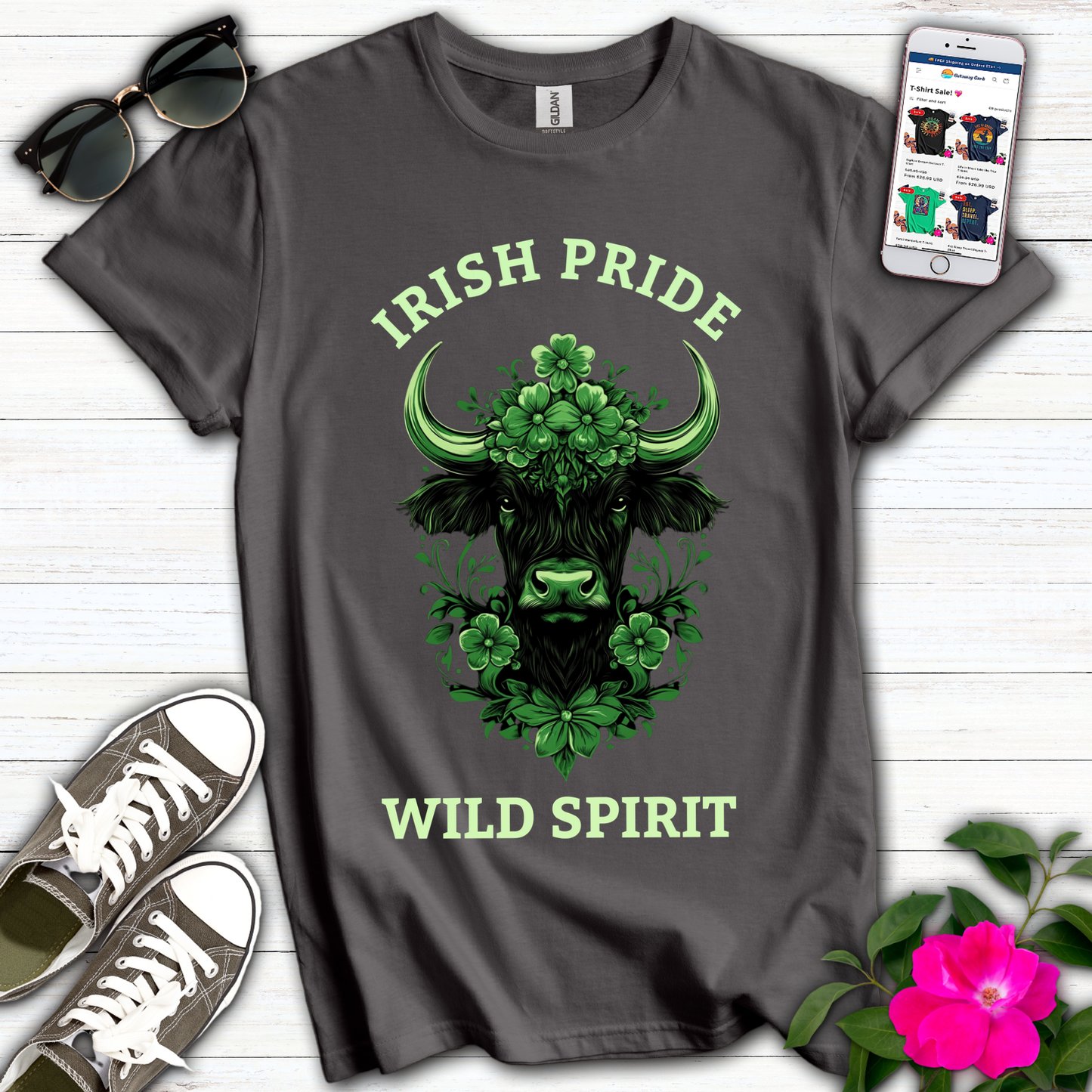 Irish Pride Spirit Bull T-Shirt