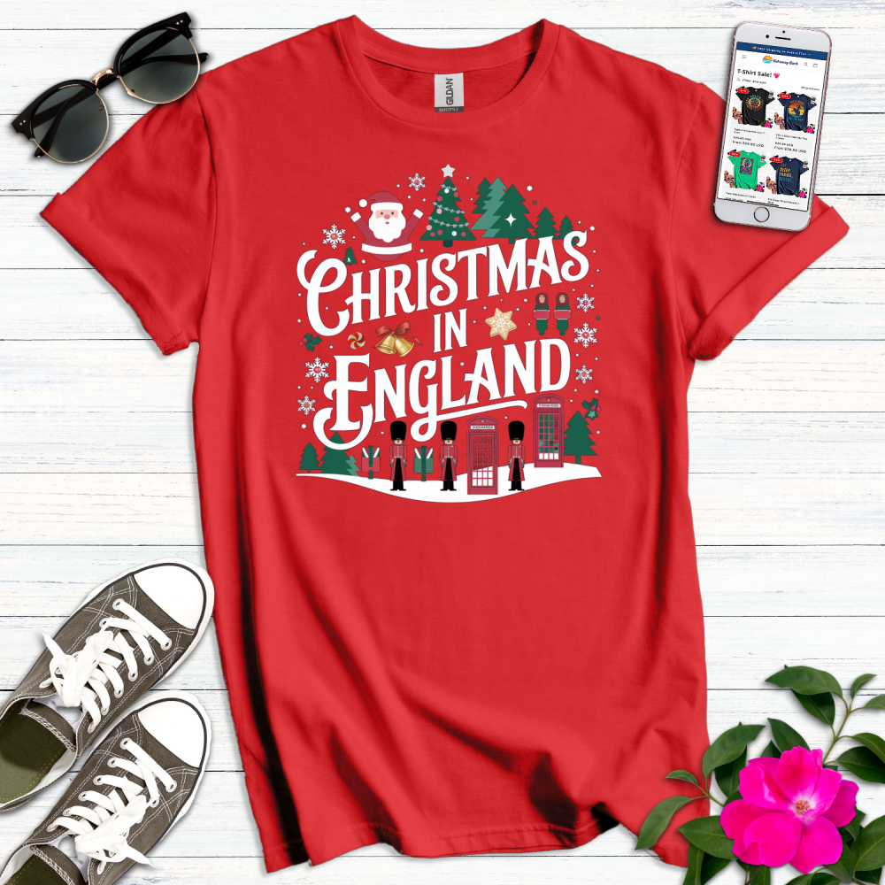 Festive Christmas England T-Shirt