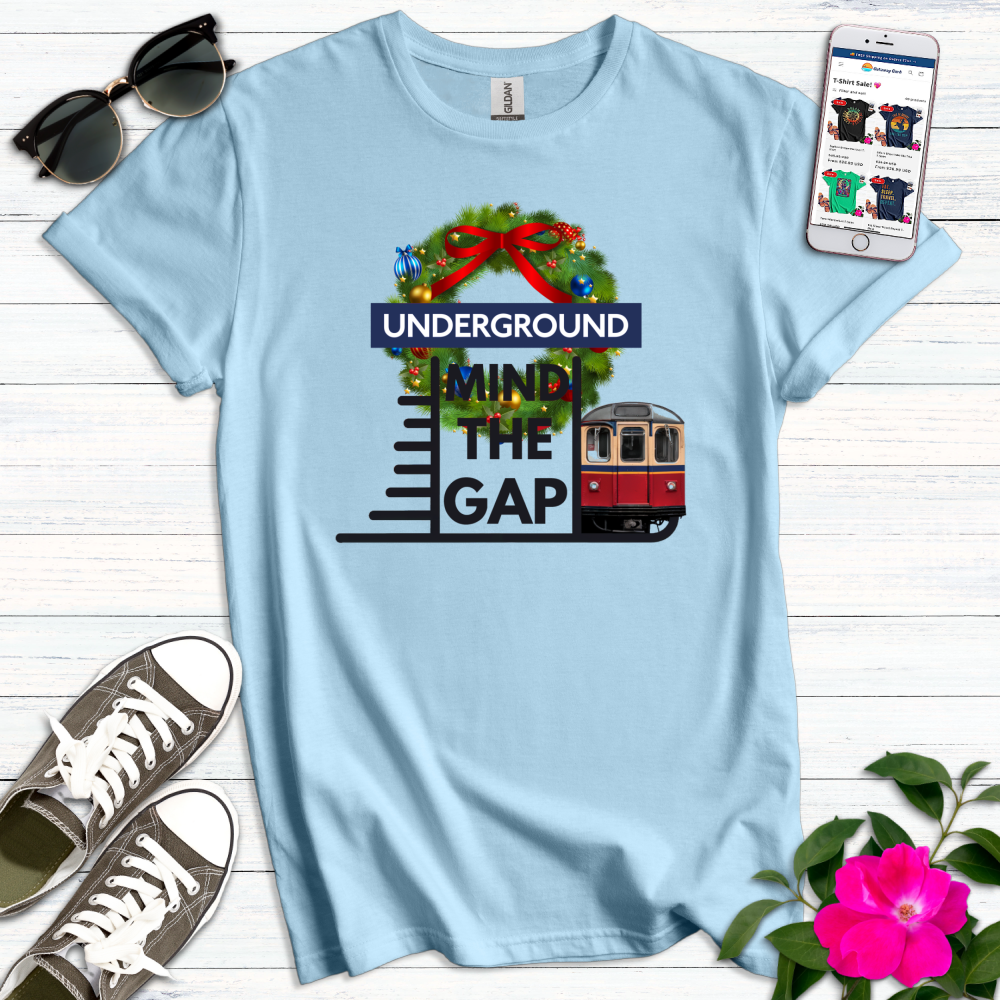 Christmas Mind the Gap T-Shirt