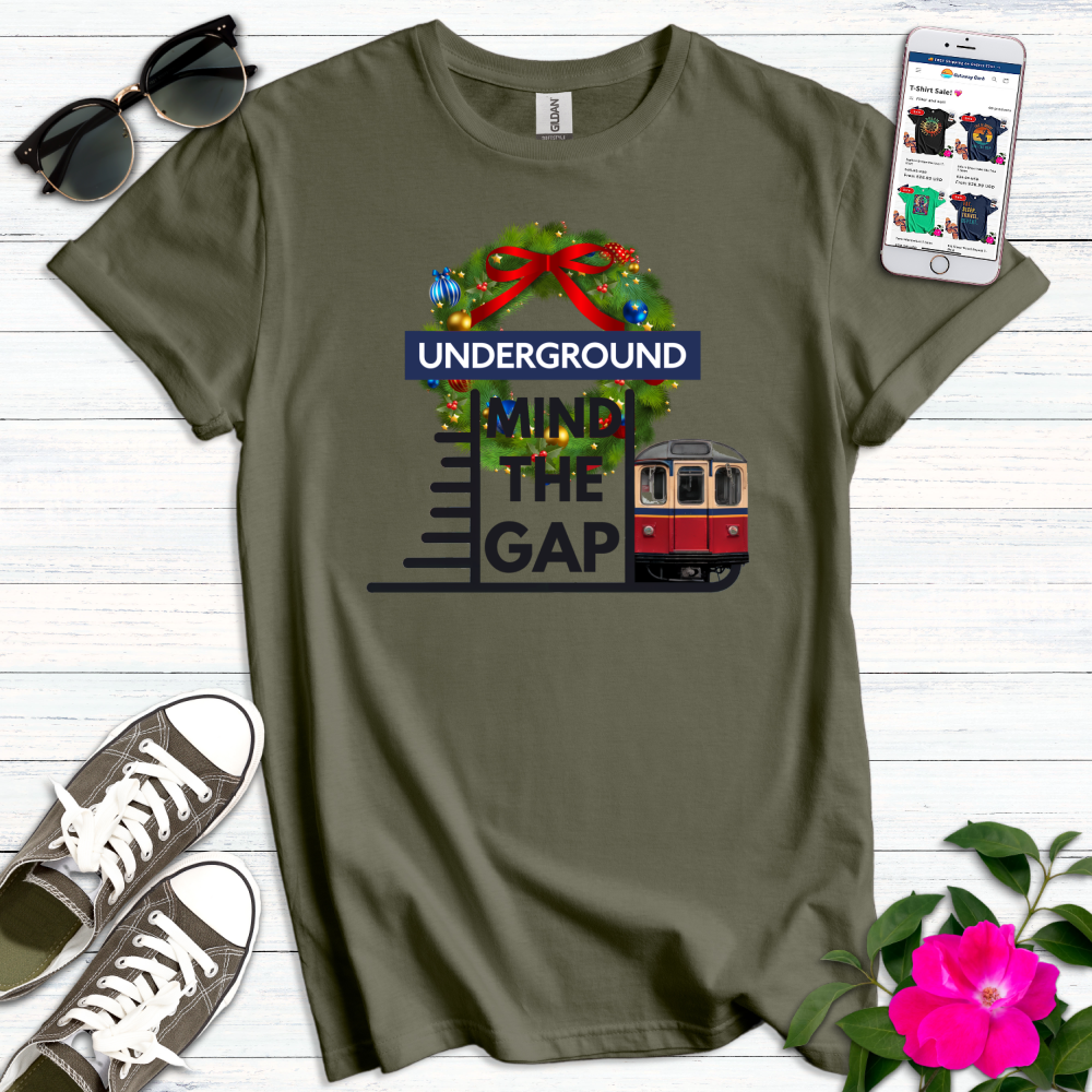 Christmas Mind the Gap T-Shirt